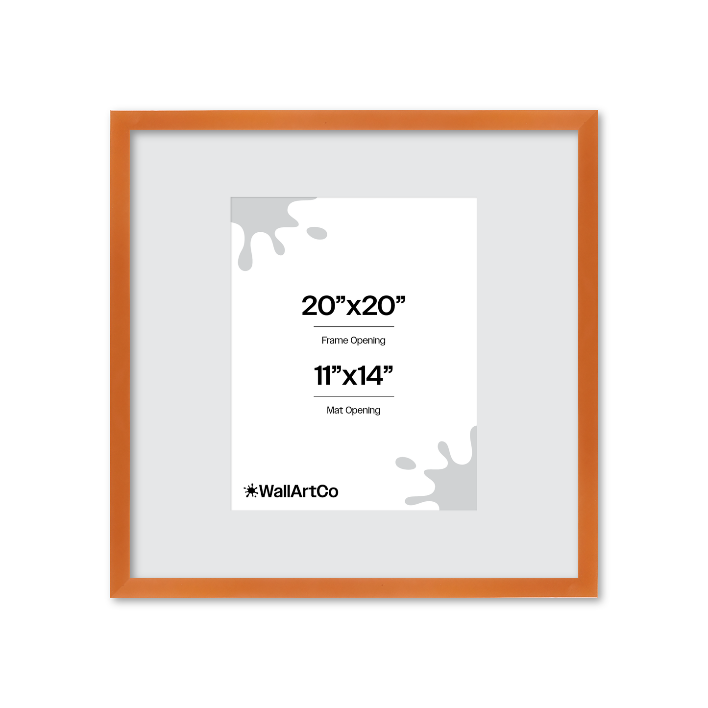 The Head Turner - Orange Picture Frame