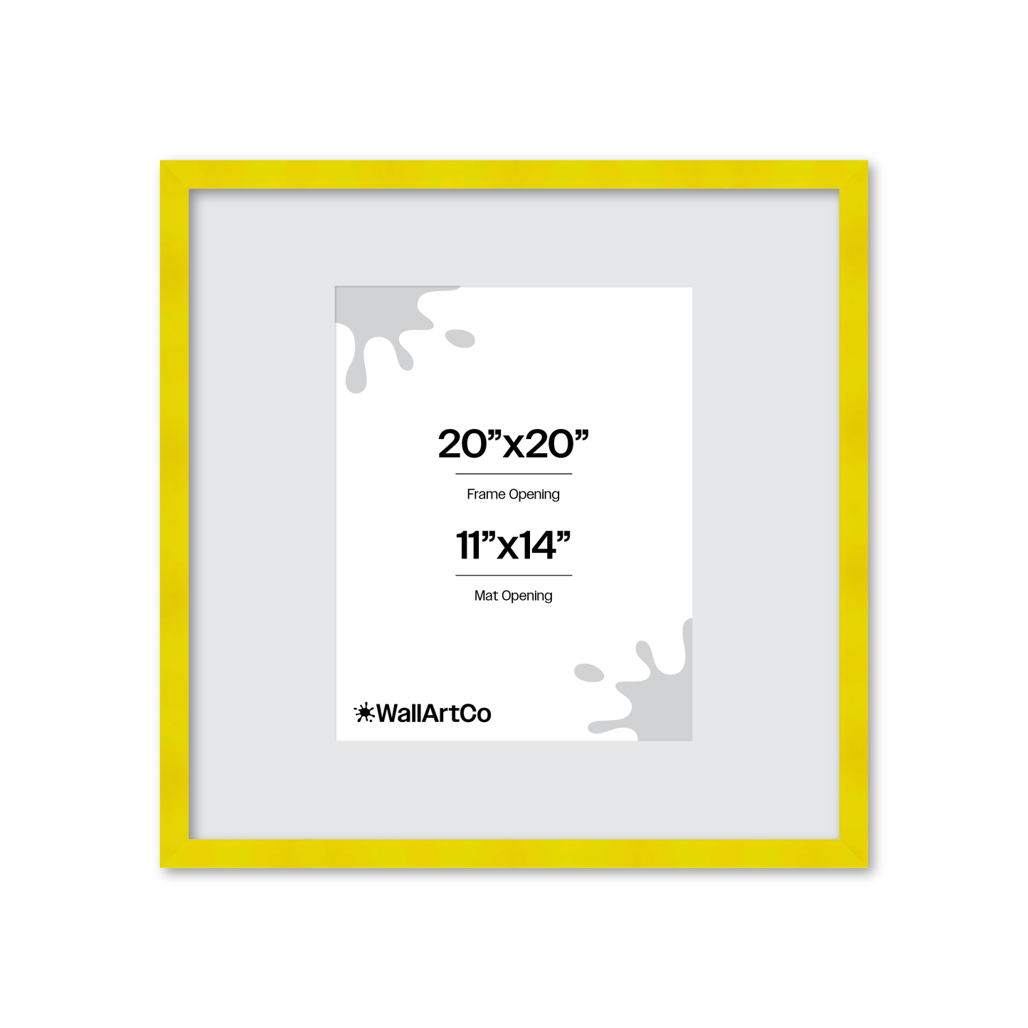 The Head Turner - Yellow Picture Frame