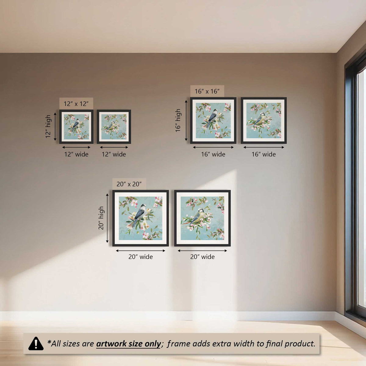 Bluebird Blossom Buddies Set of 2 Art Prints