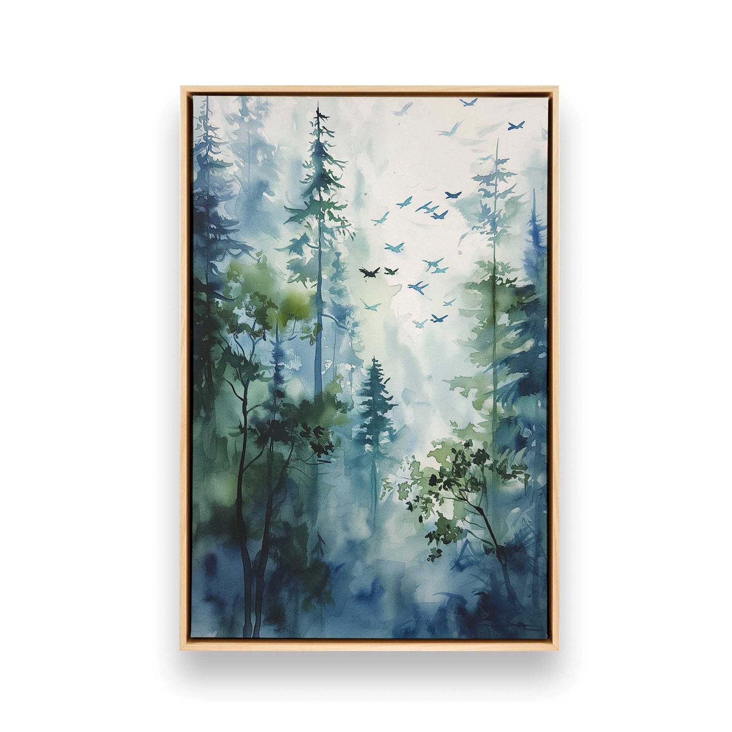 Charming Forest Scene Canvas Print, Set of 2
