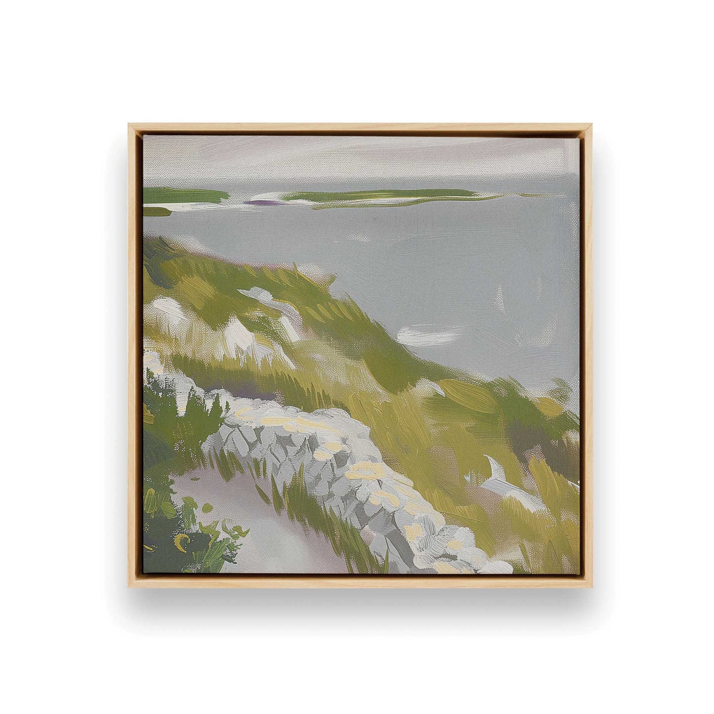 Coastal Path to the Sea Canvas Print, Set of 2