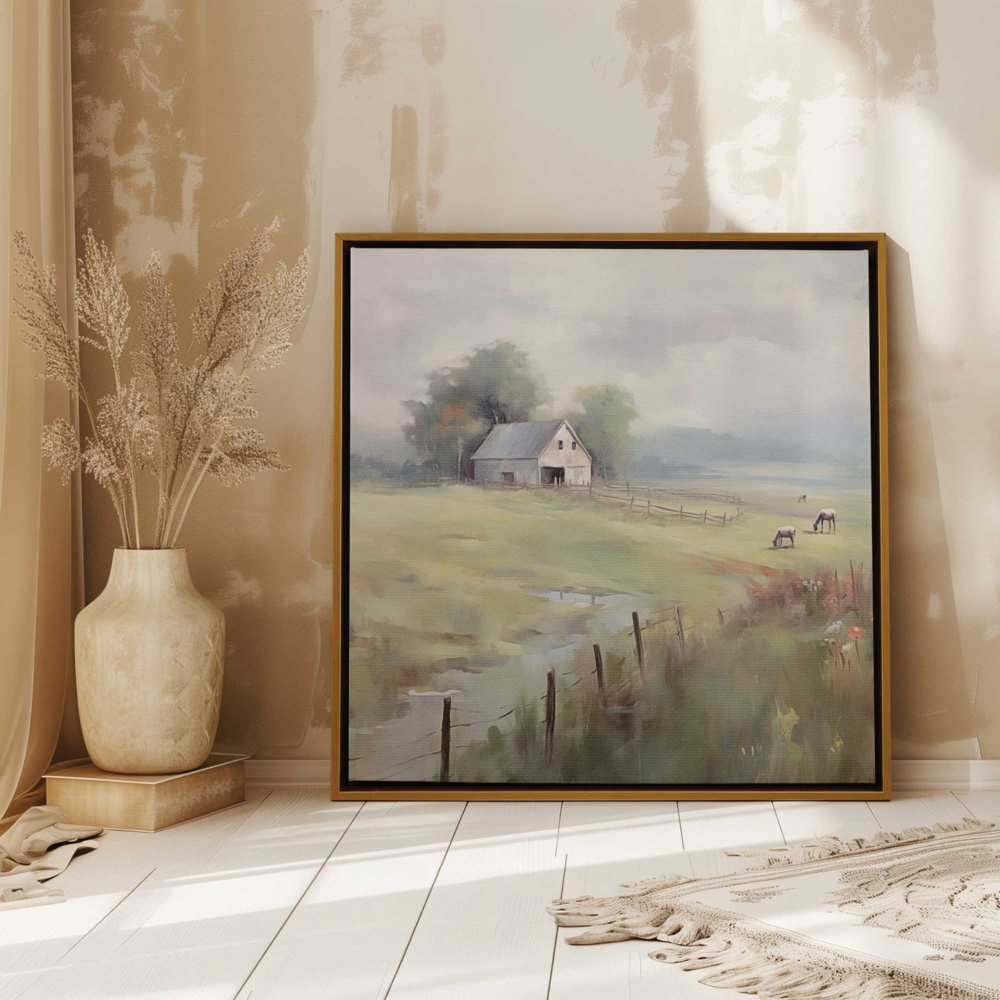 Peaceful Farmhouse Canvas Print