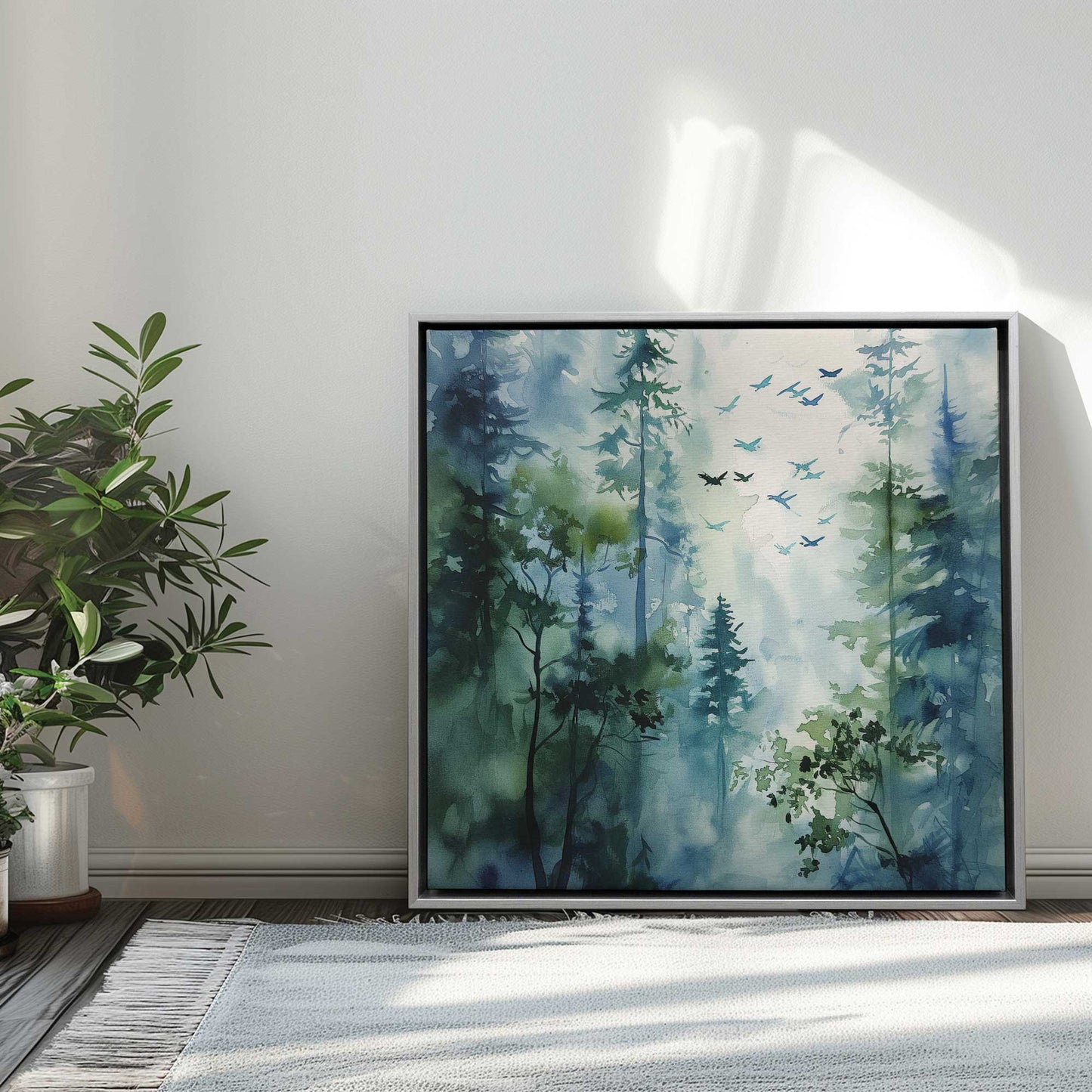 Quiet Forest Morning II Canvas Print