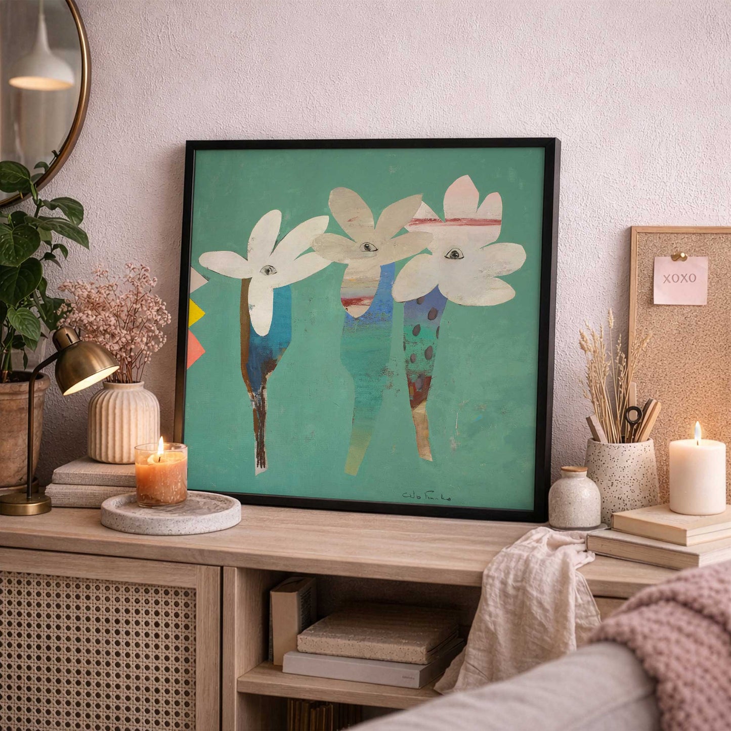 Picture of art in a room