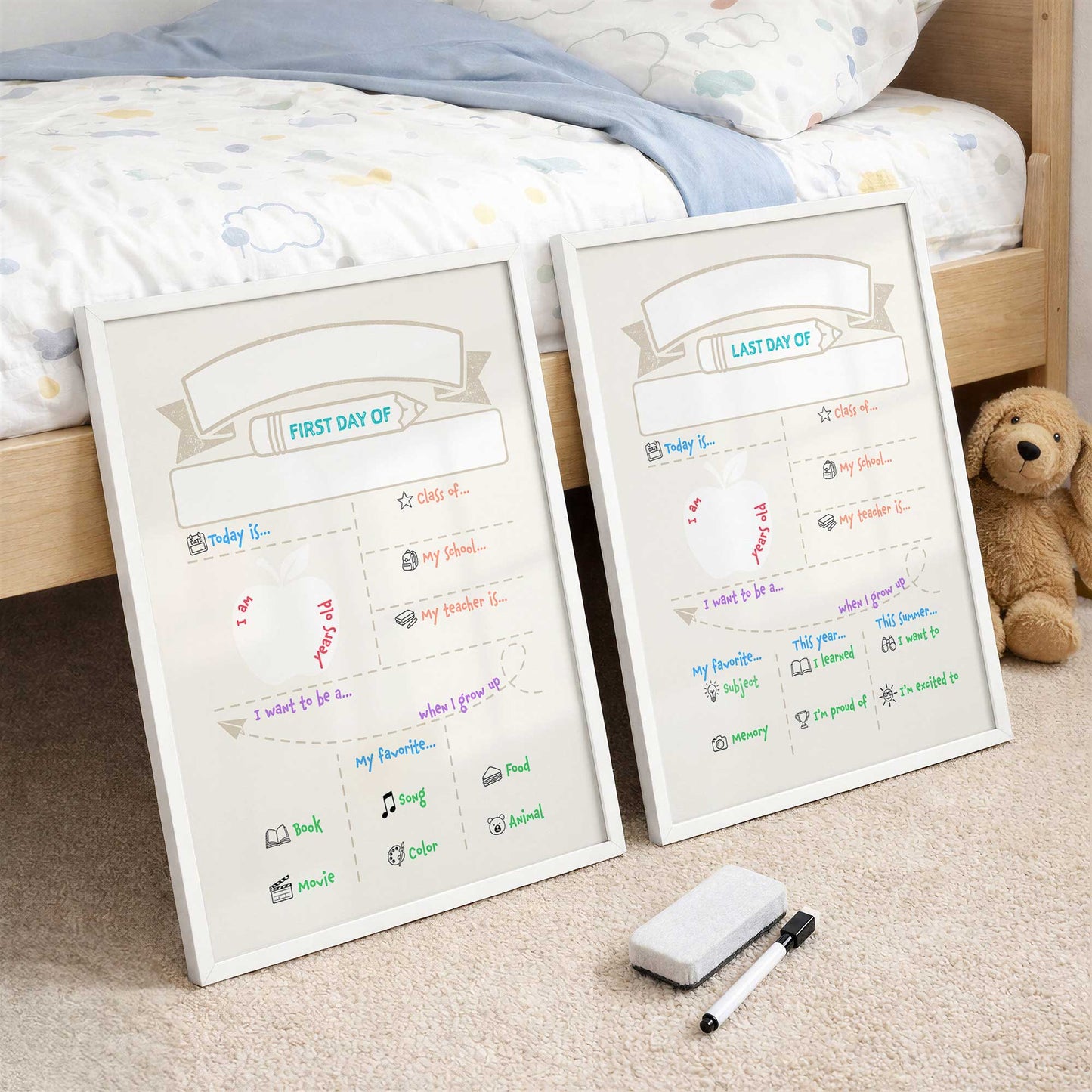 Reusable First and Last Day of School Boards Set of 2