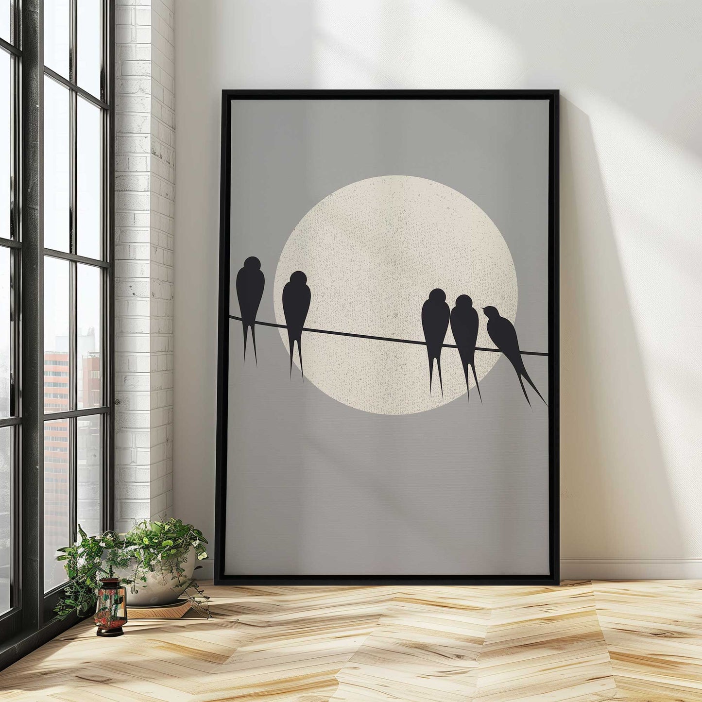 Moonlight Line-Up Canvas Print