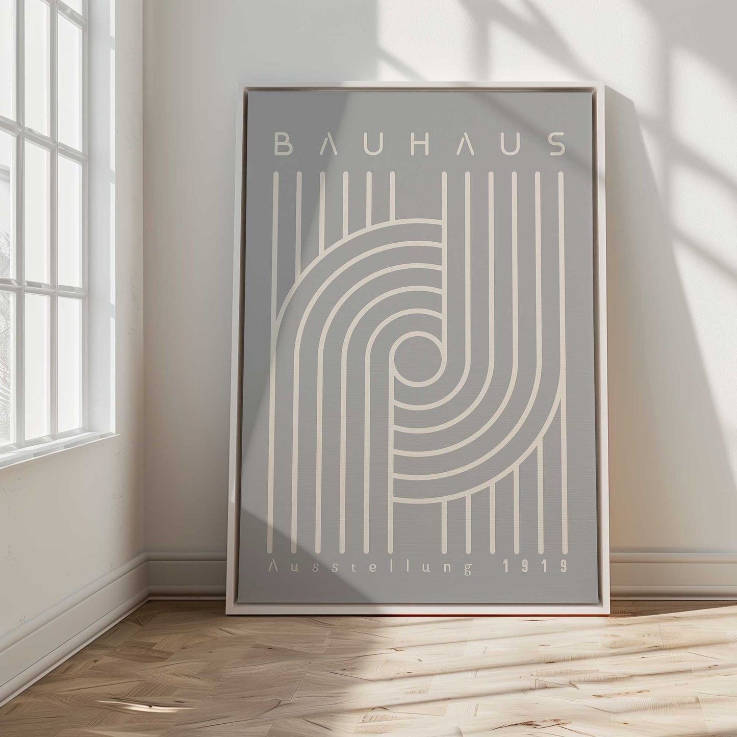 Bauhaus Modern Loop Canvas Print