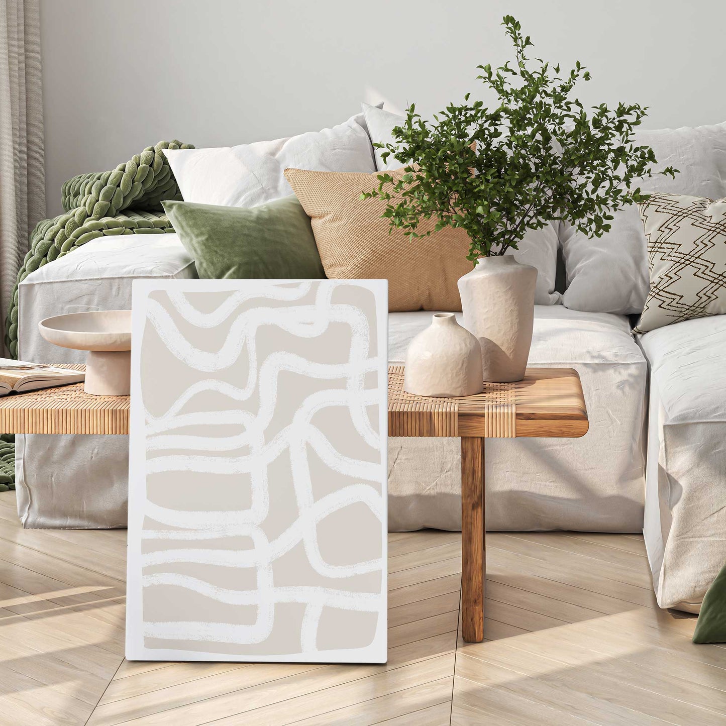 Wavy Connections II Canvas Print