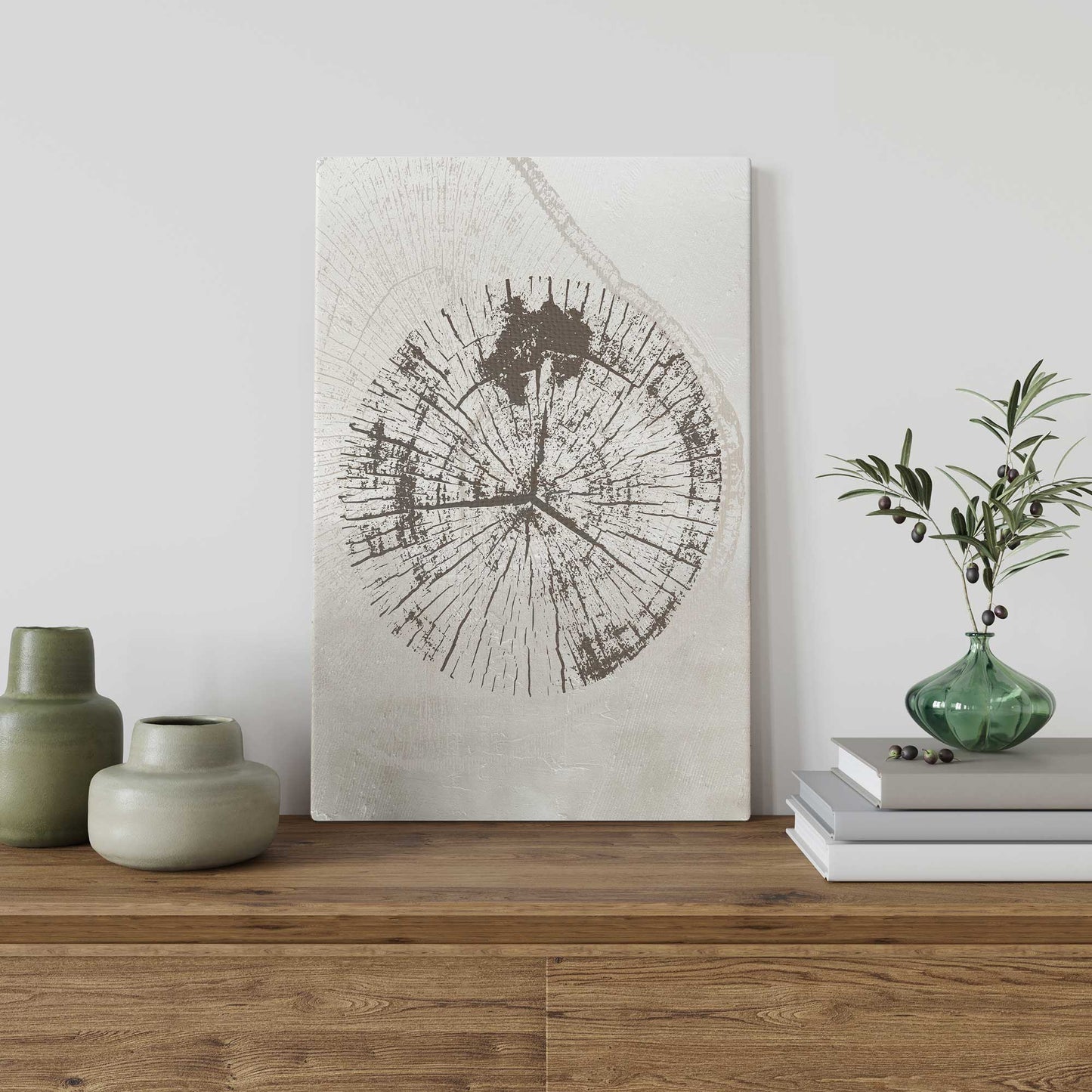 Timeless Tree Rings I Canvas Print
