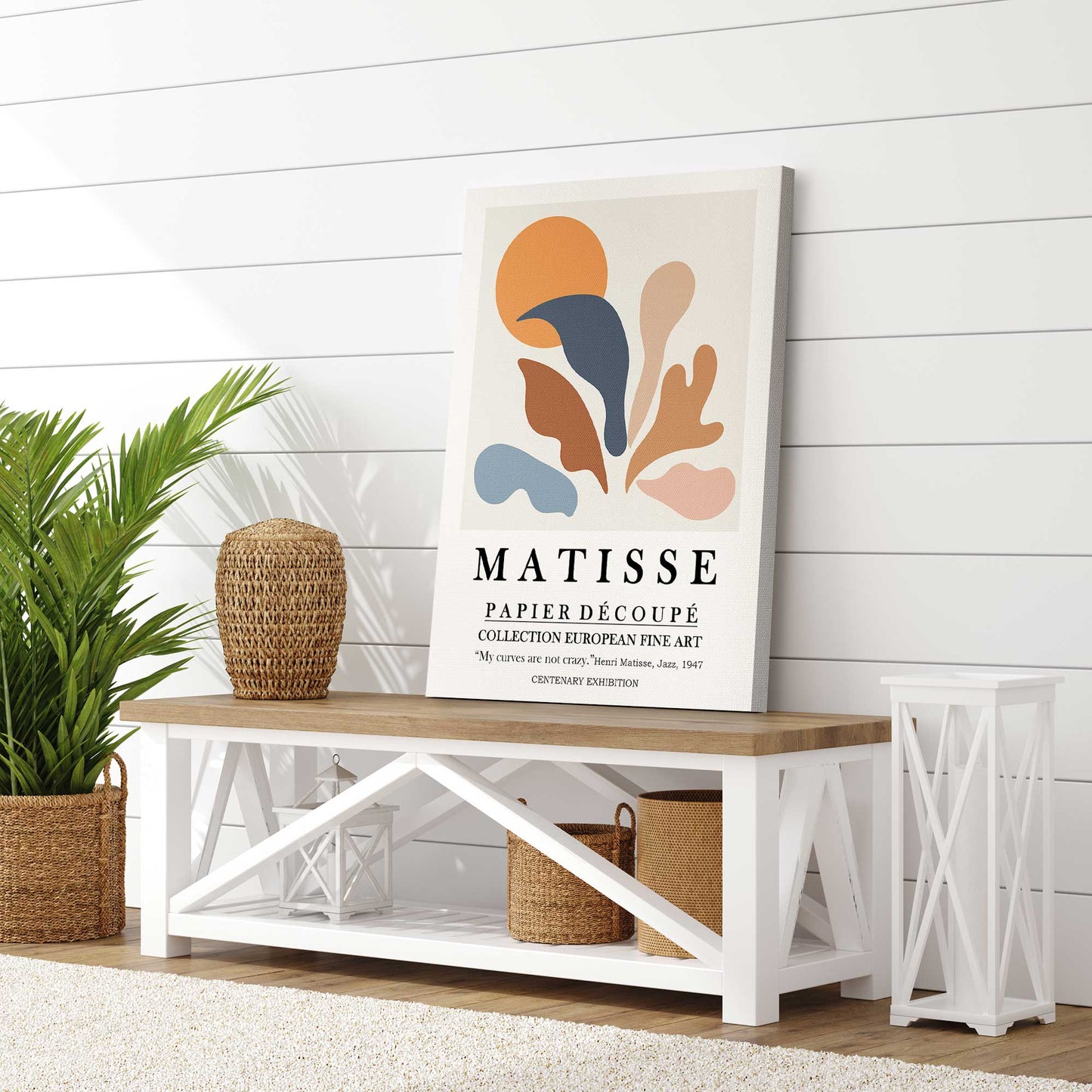 Matisse Papier Decoupe Canvas Print