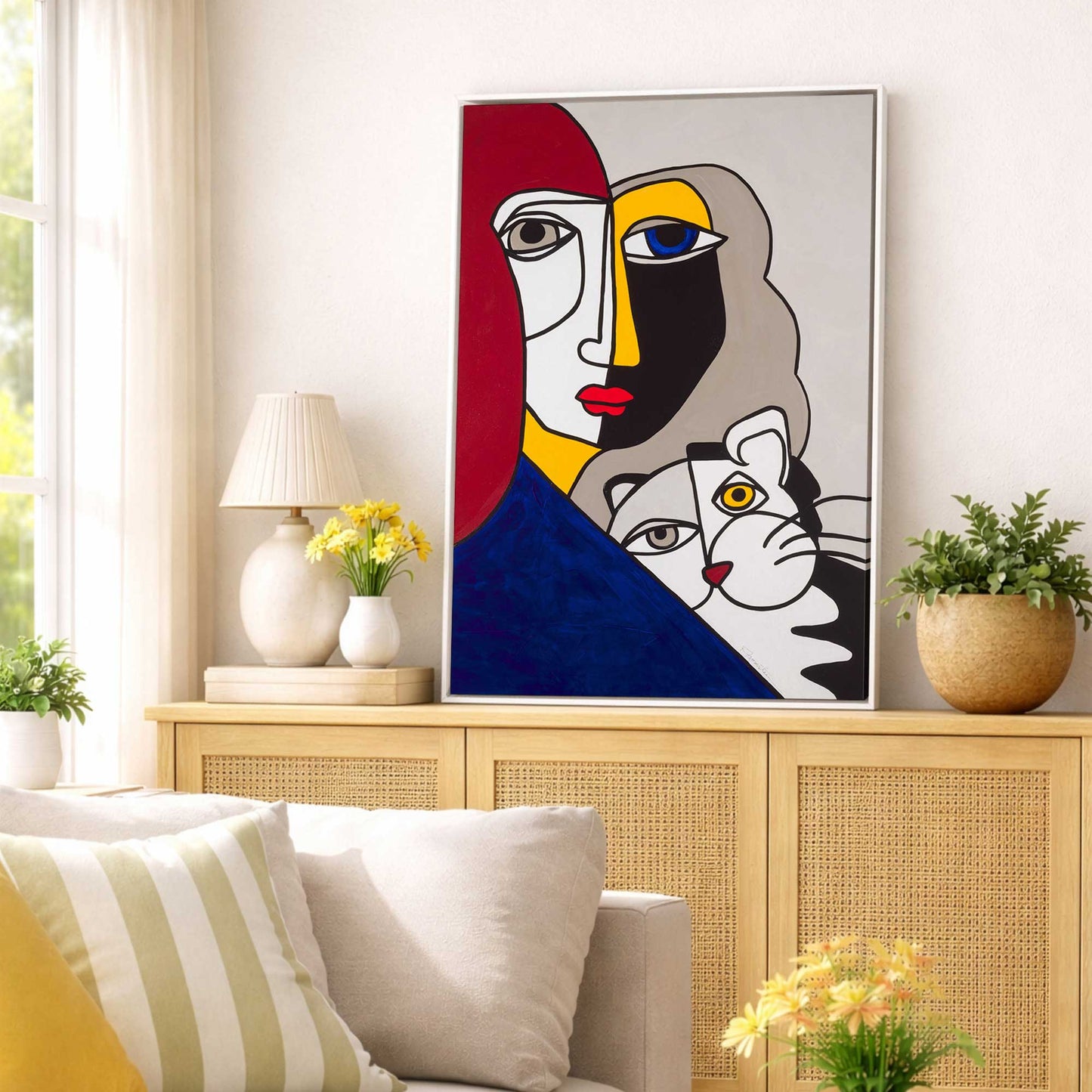 Picture of art in a room