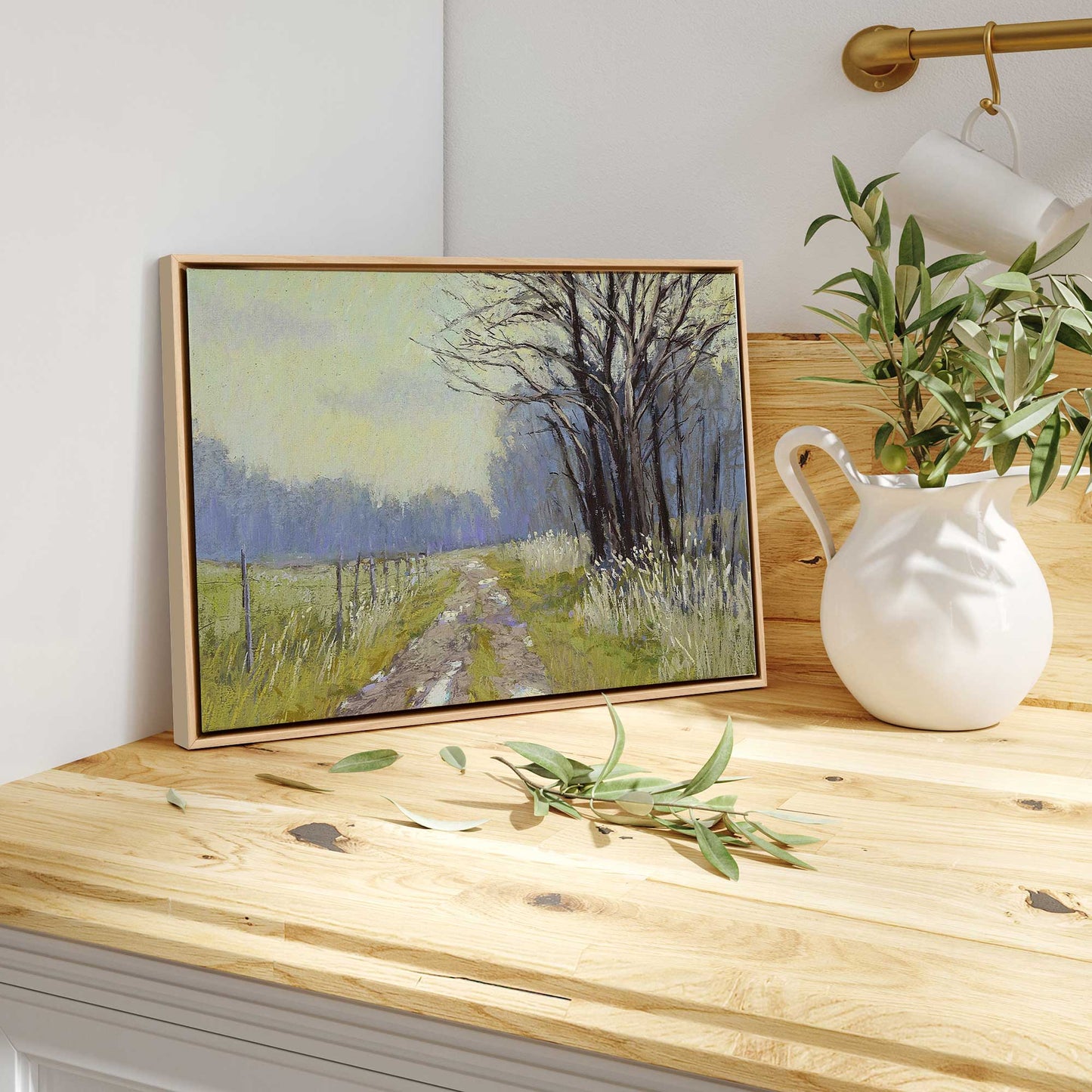 Quiet Country Road Canvas Print