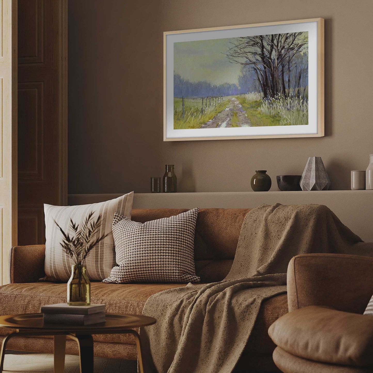 Quiet Country Road Art Print