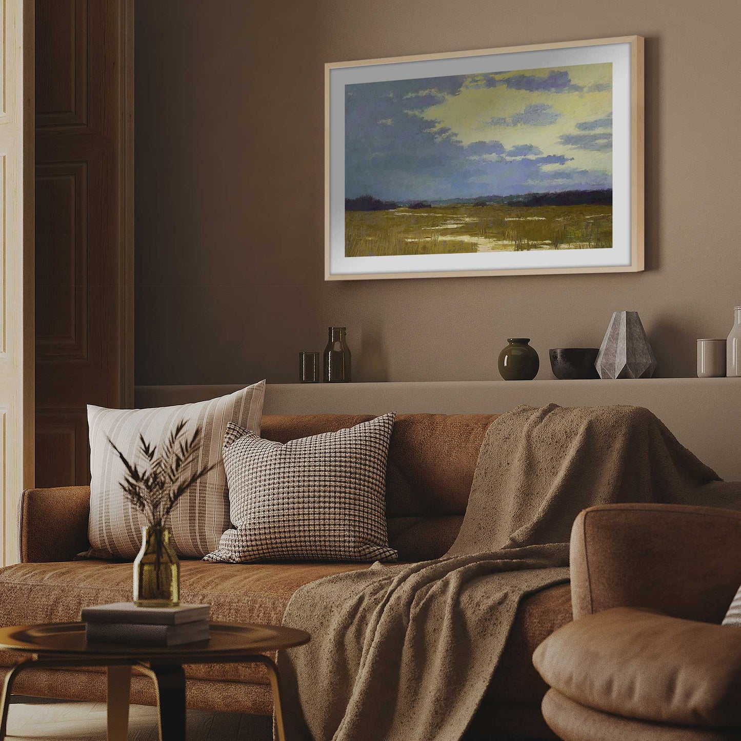 Moody Marshland Art Print