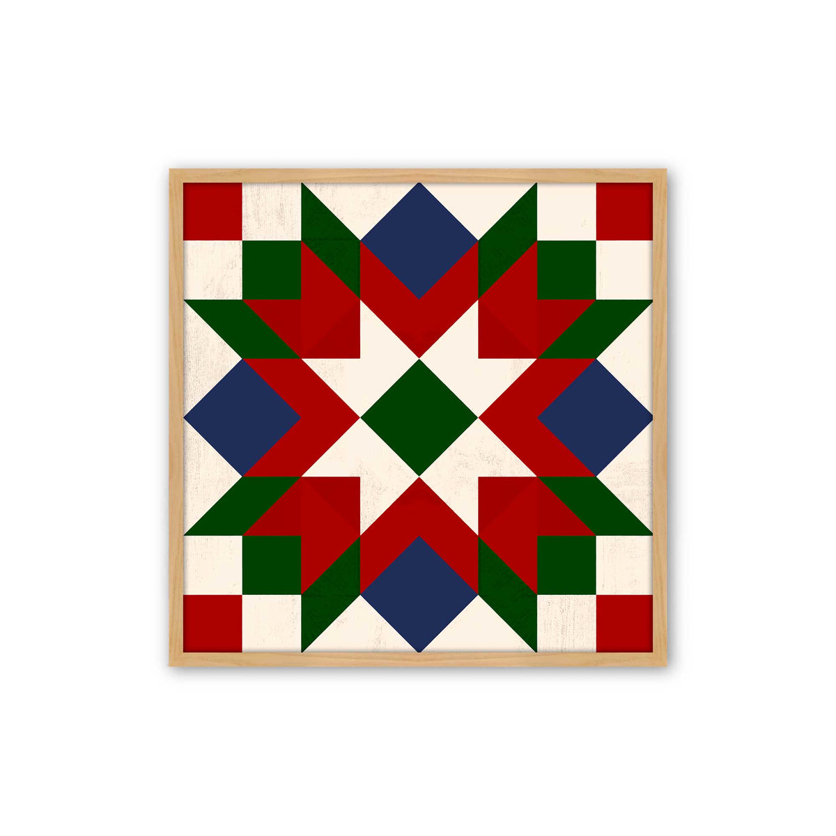 Patchwork Holiday Star, Set of 4 Paper Prints