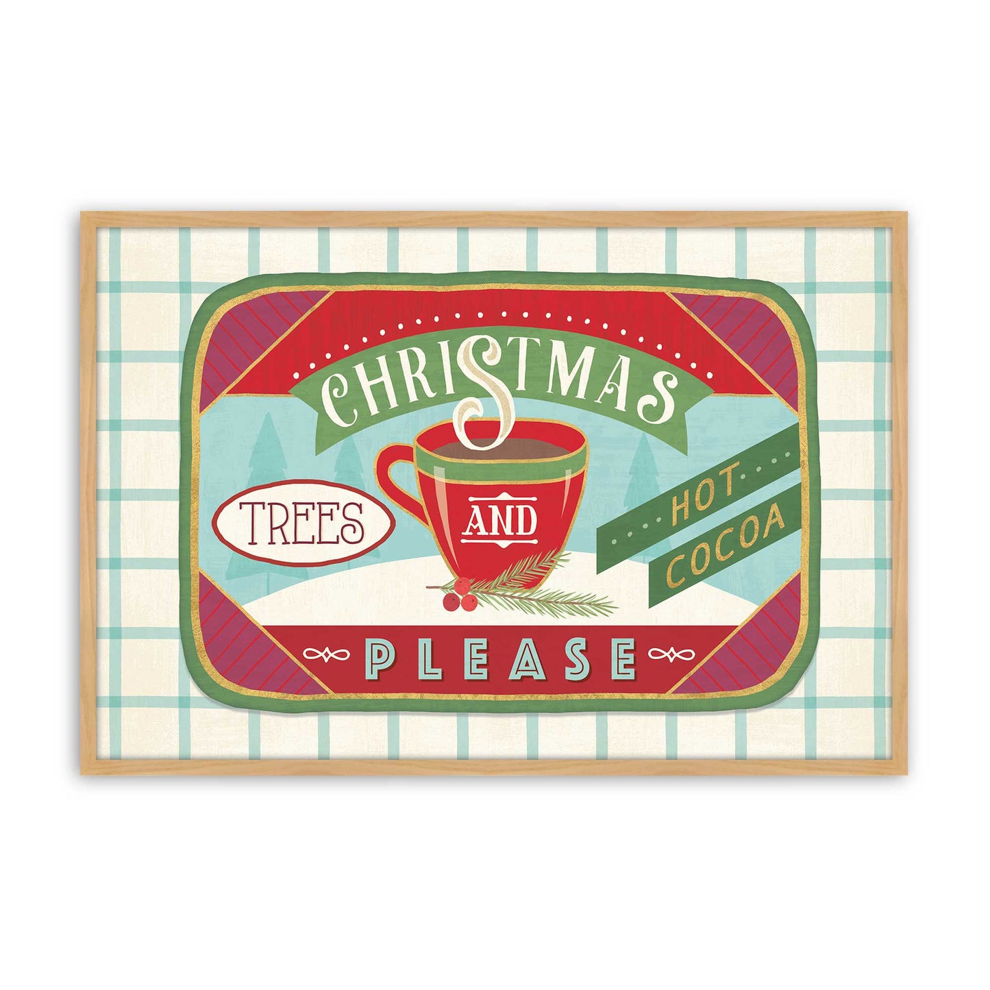 Sweet Holiday Vibes, Set of 4, Paper Art Prints