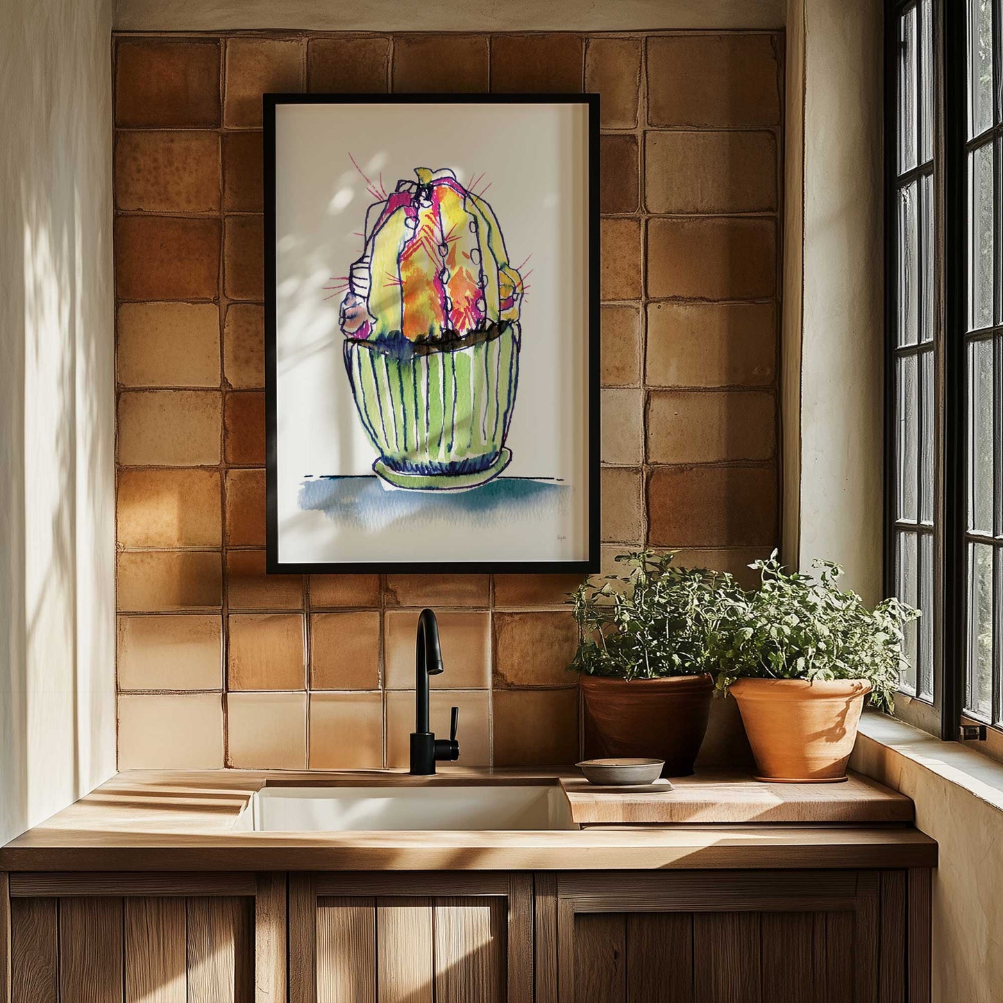 Picture of art in a room