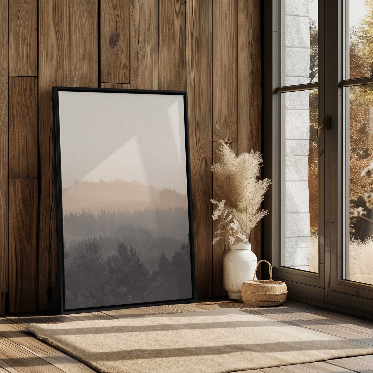 Foggy Forest Layers Canvas Print