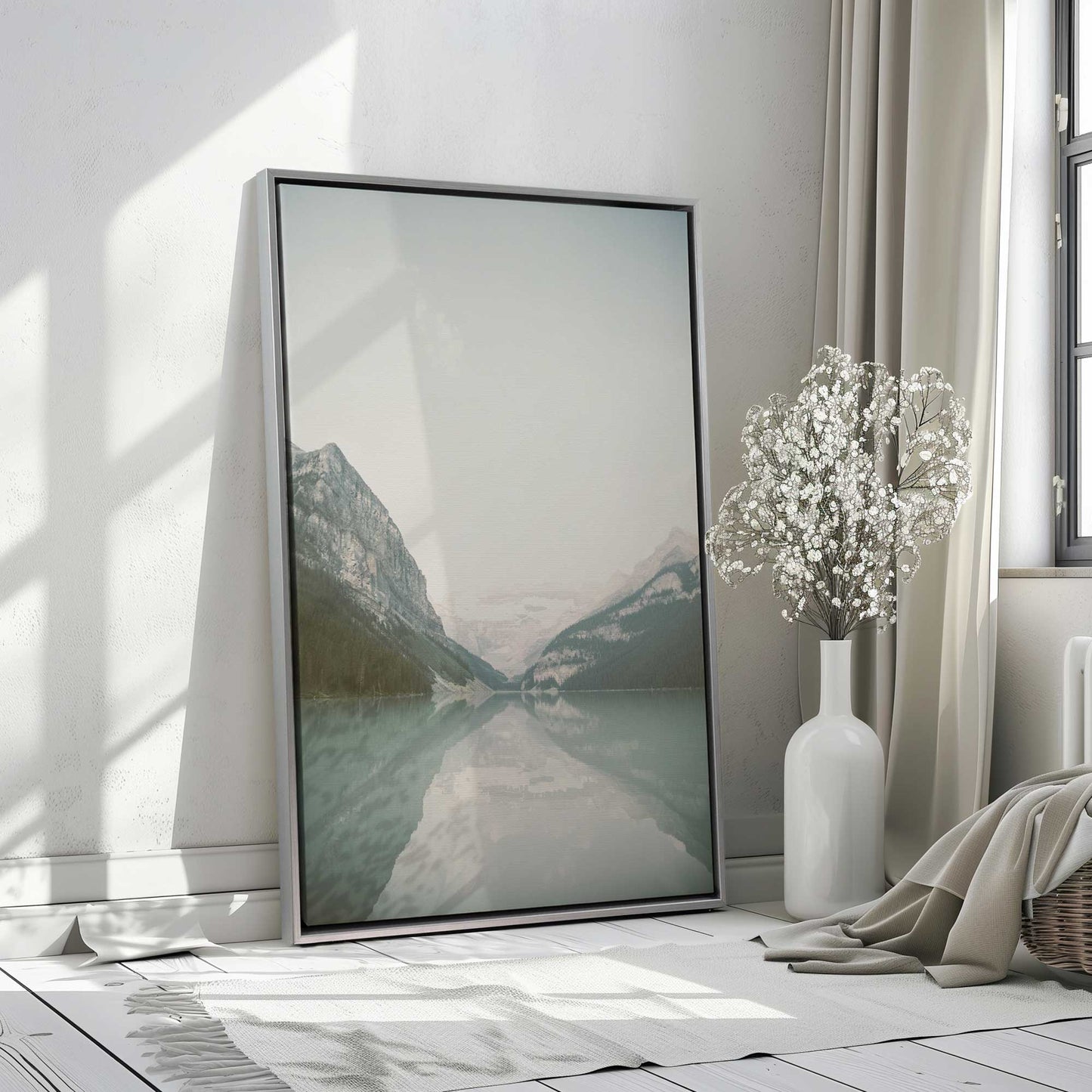 Peaceful Mountain Lake Canvas Print