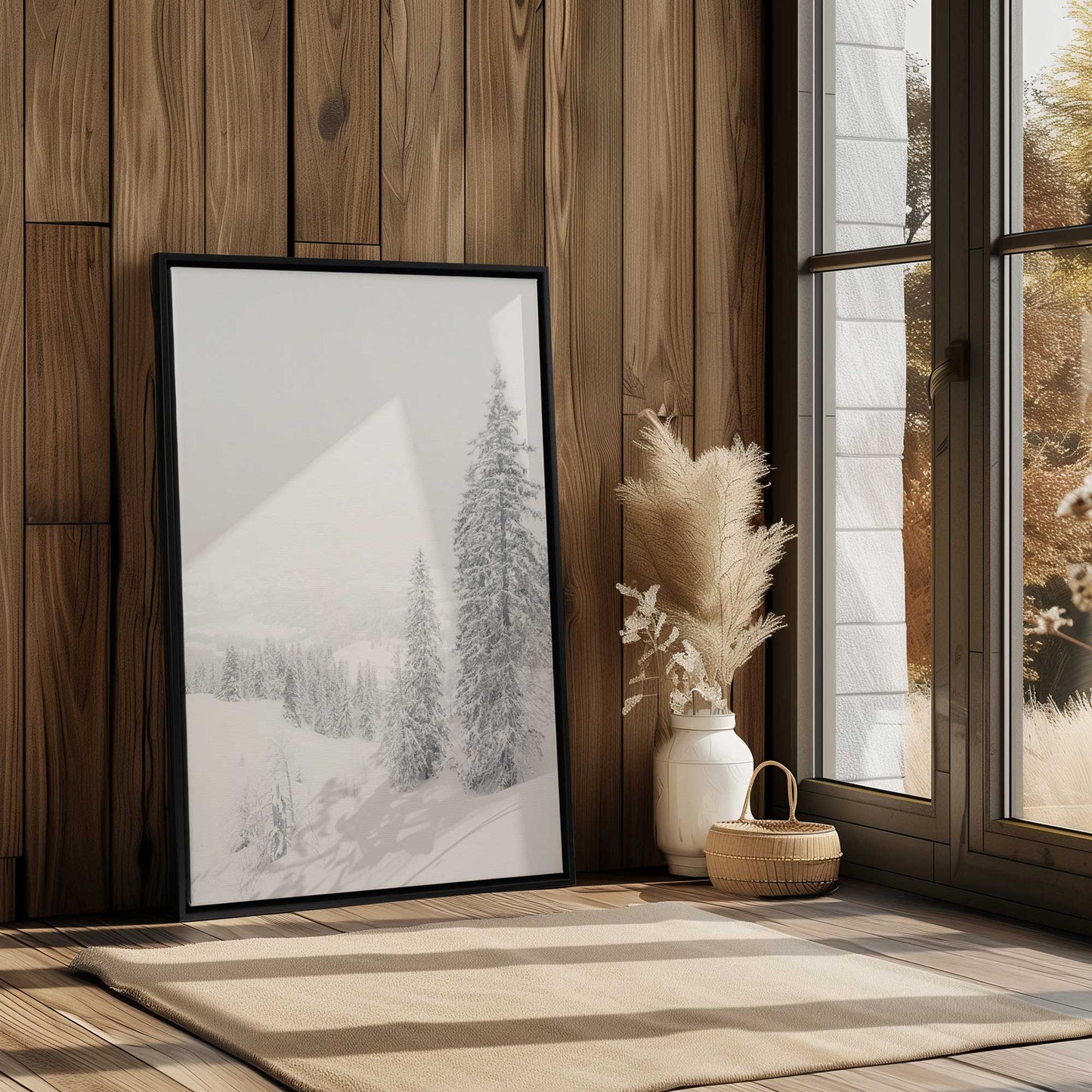 Winter Hillside Canvas Print