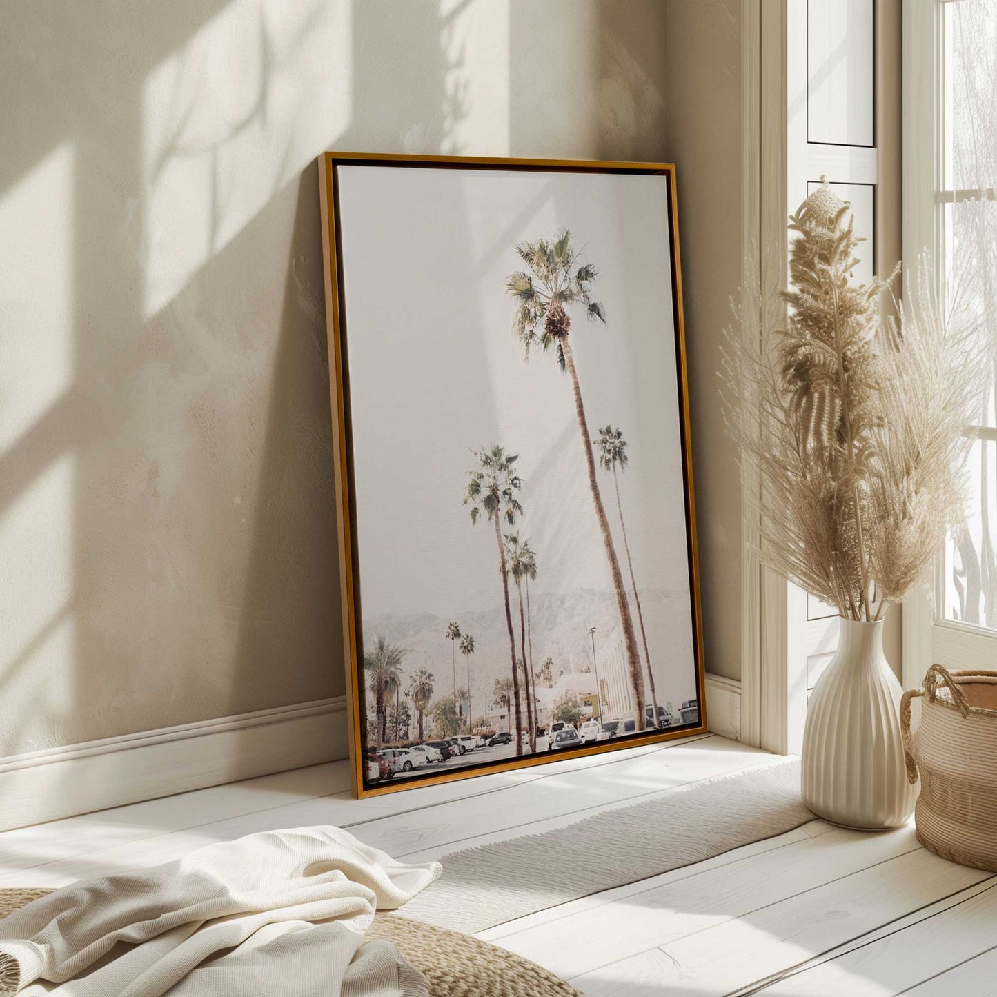 Towering Palm Trees Canvas Print