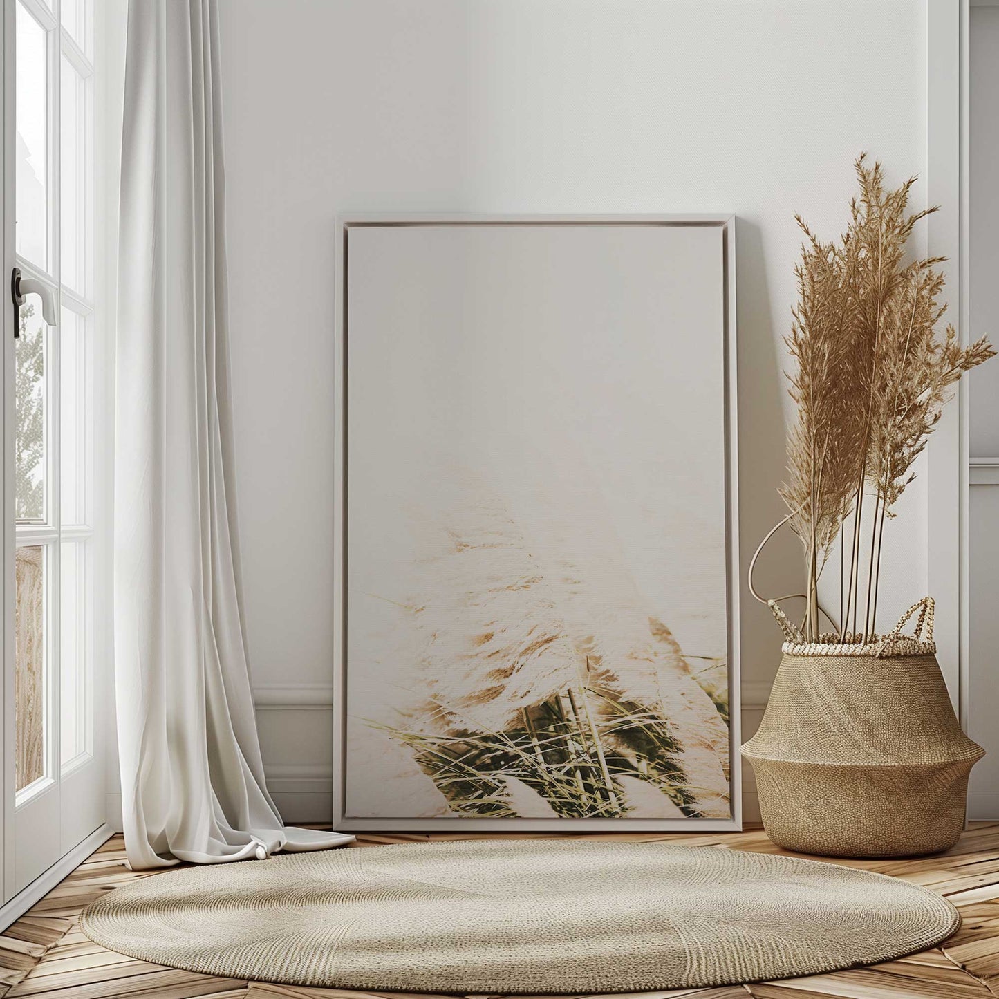 Swaying Pampas Grass Canvas Print