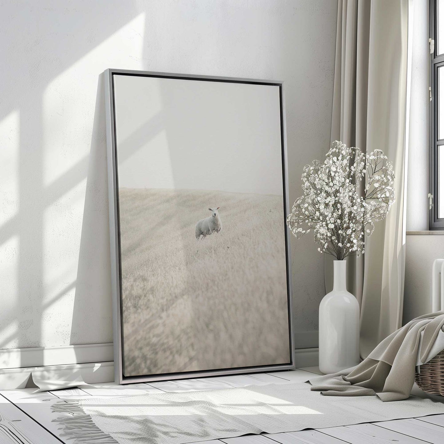 Sheep in the Pasture Canvas Print