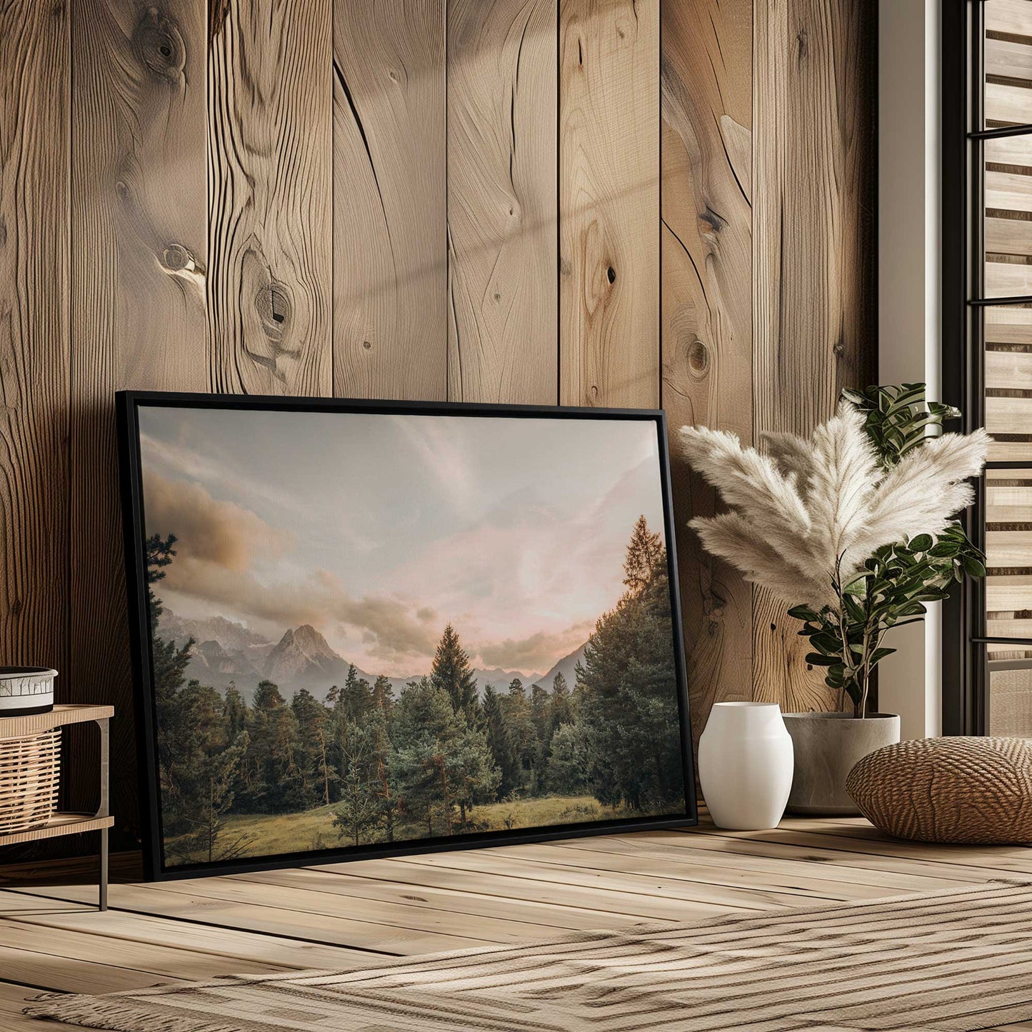Sunset over the Forest Canvas Print