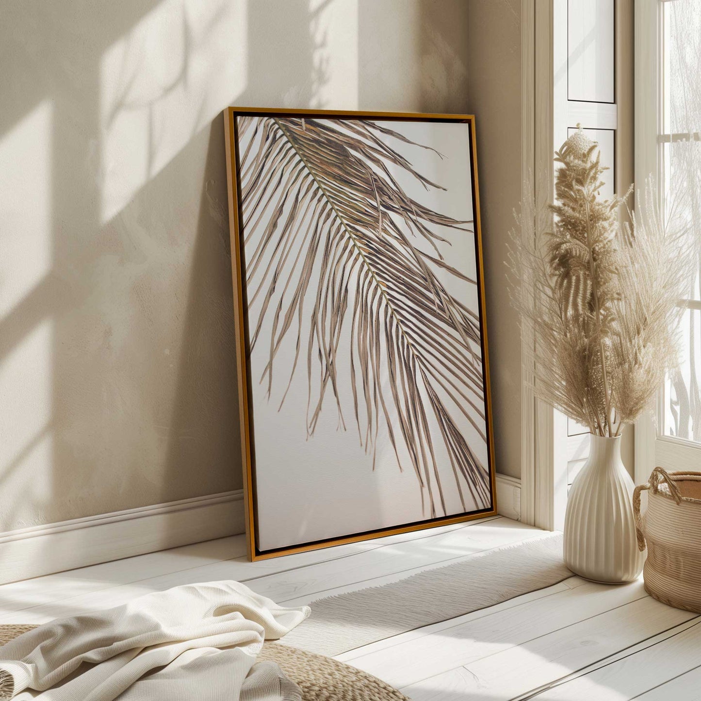 Palm Leaf Close-up Canvas Print