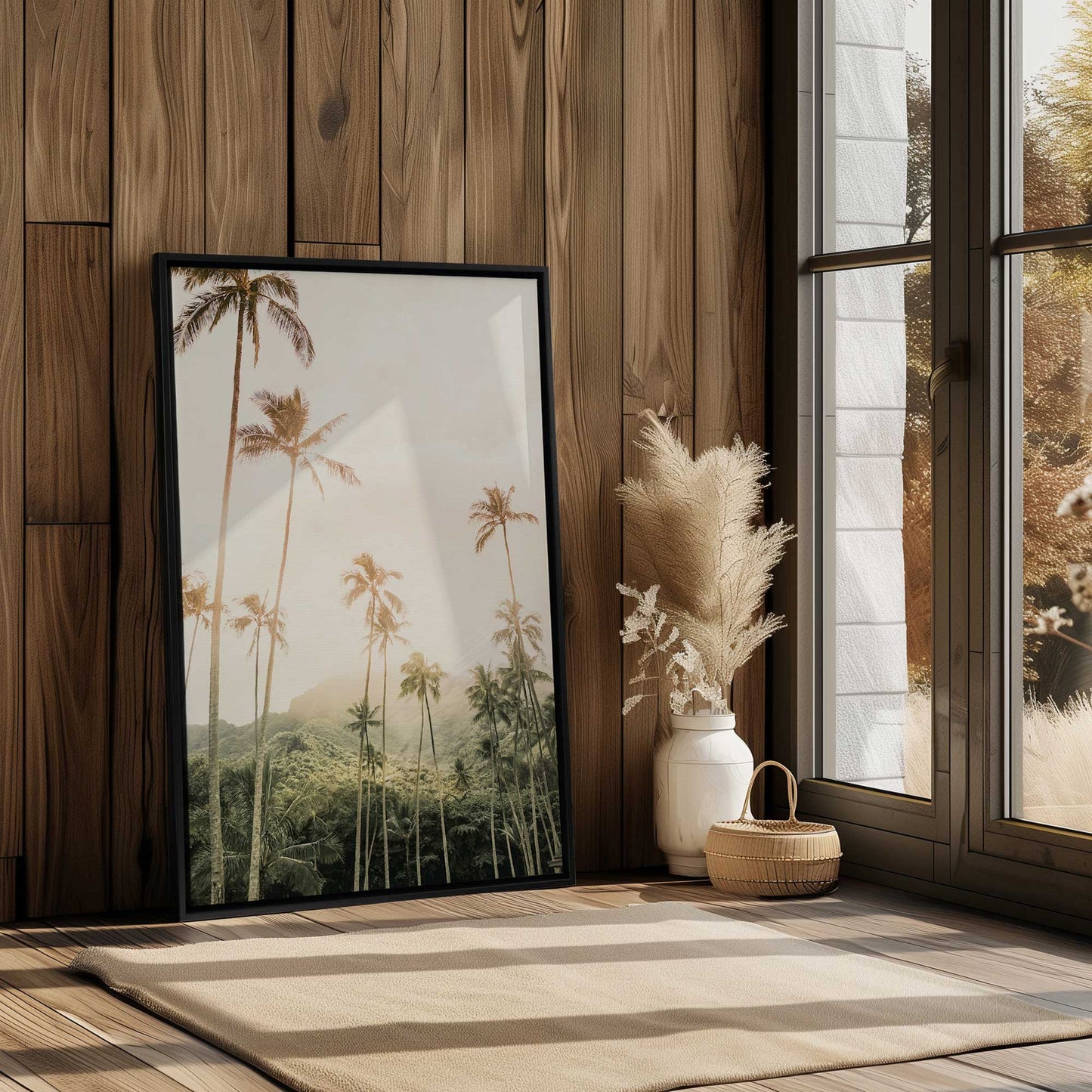 Island Palm Trees Canvas Print