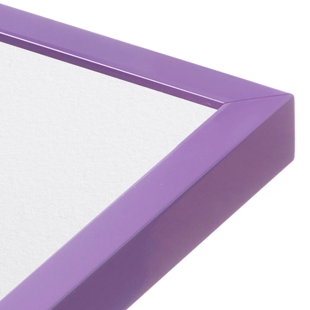 [LIFESTYLE],Plum Purple Narrow Width Wall Frame in a room