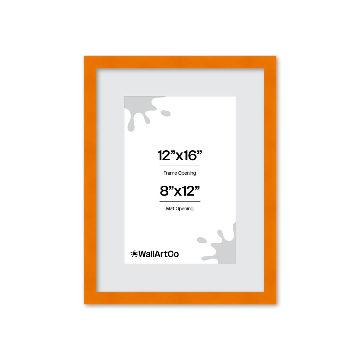 The Head Turner - Orange Picture Frame