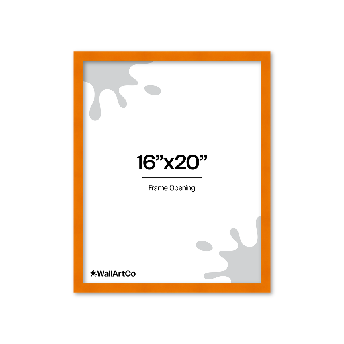 The Head Turner - Orange Picture Frame