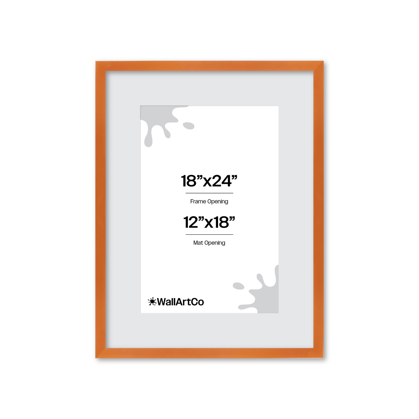 The Head Turner - Orange Picture Frame