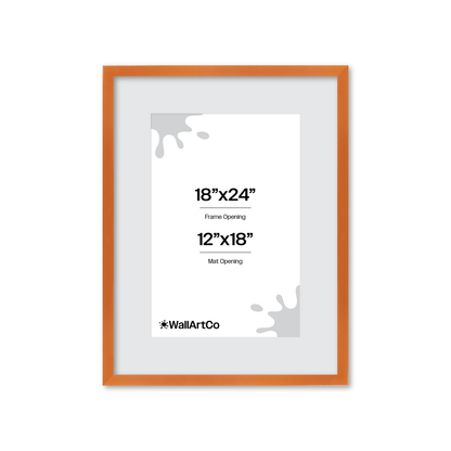 The Head Turner - Orange Picture Frame