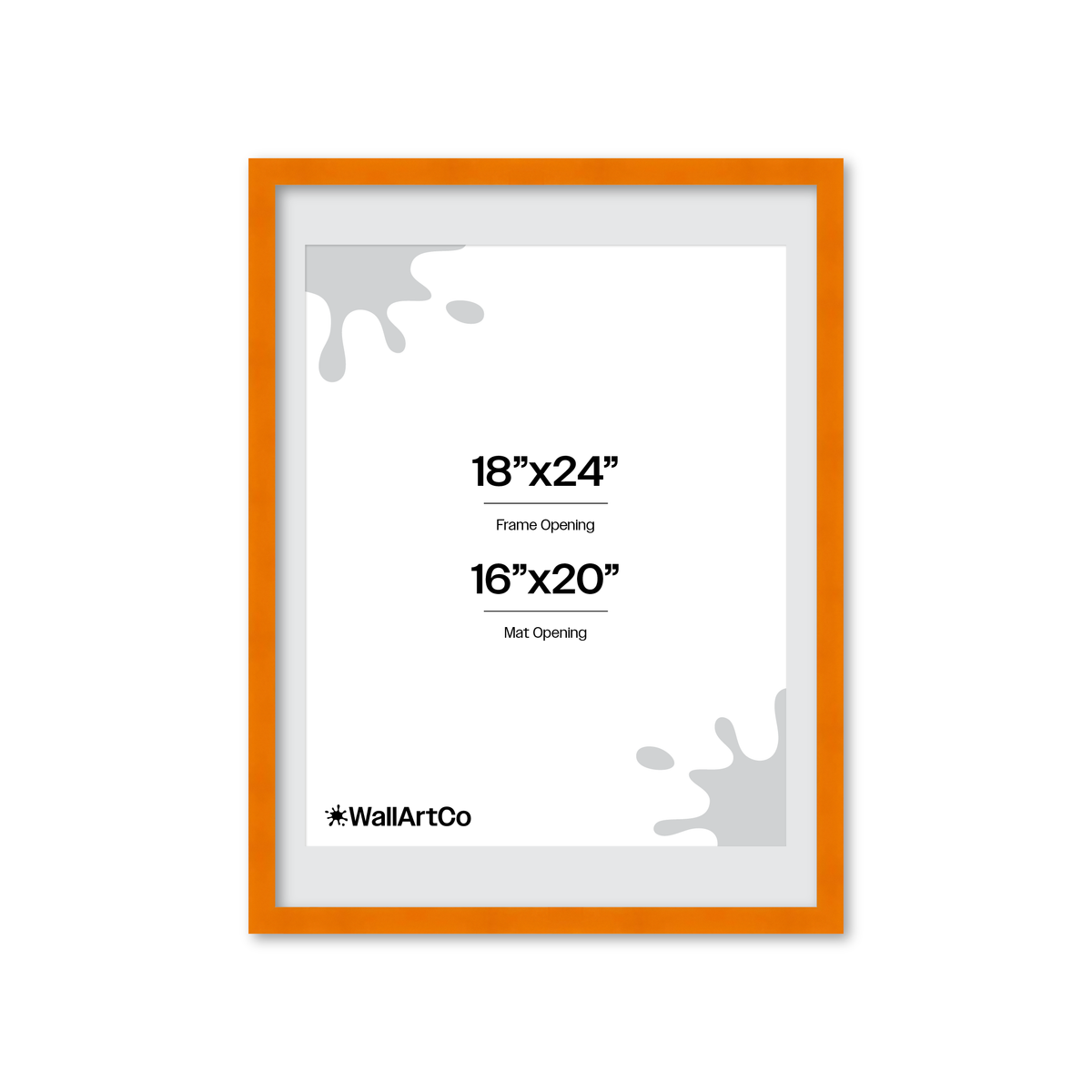 The Head Turner - Orange Picture Frame