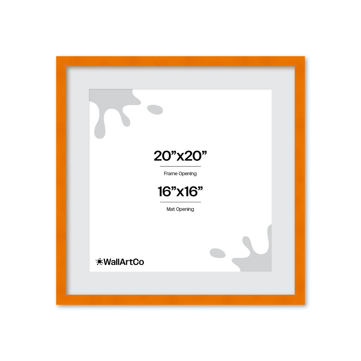The Head Turner - Orange Picture Frame