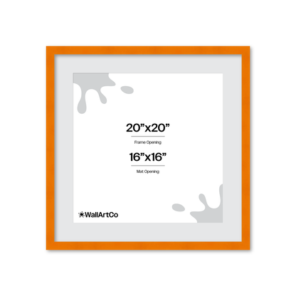 The Head Turner - Orange Picture Frame