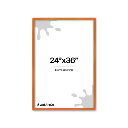 The Head Turner - Orange Picture Frame