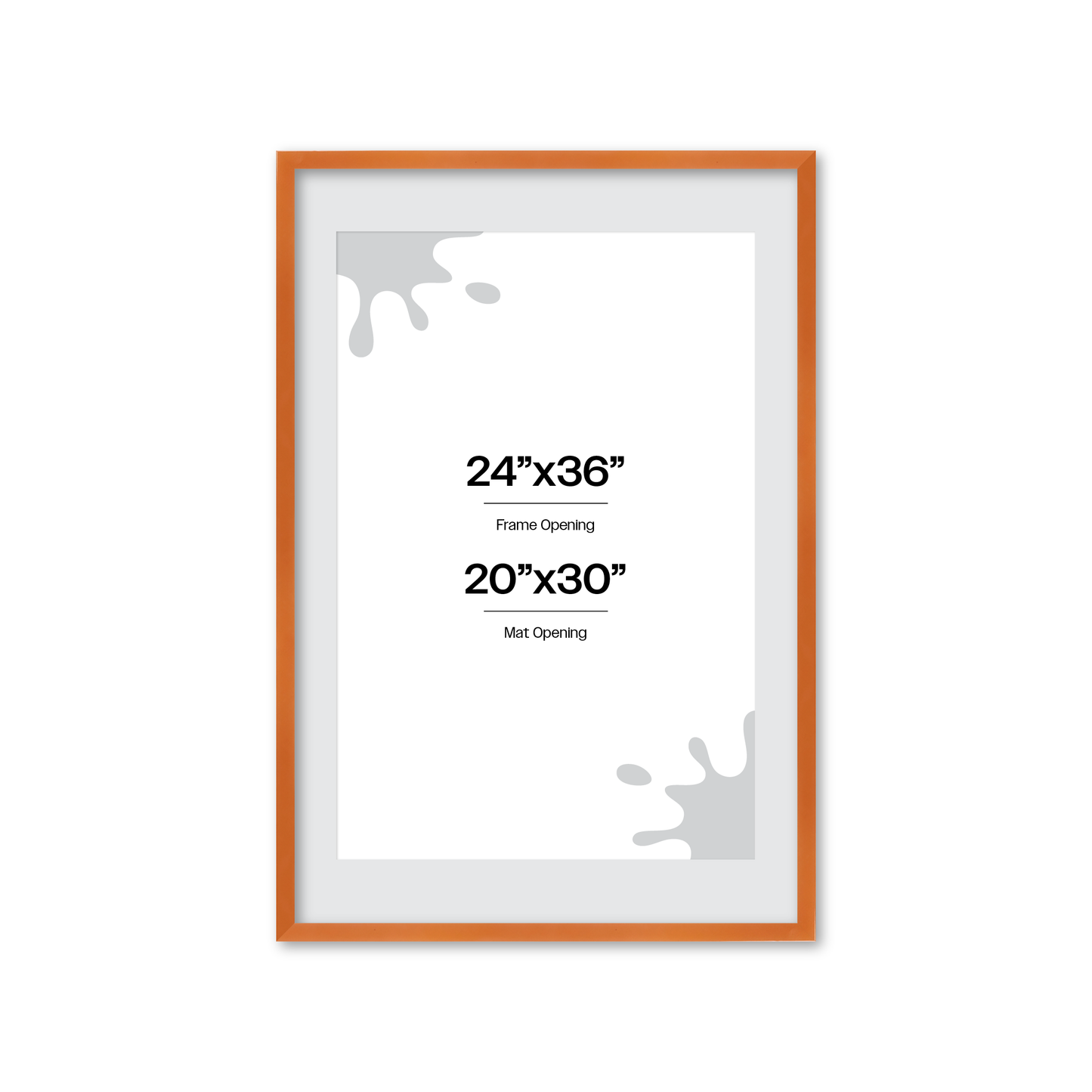 The Head Turner - Orange Picture Frame