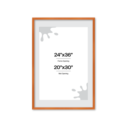 The Head Turner - Orange Picture Frame