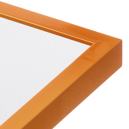 [LIFESTYLE],Orange Marmalade Narrow Width Wall Frame in a room