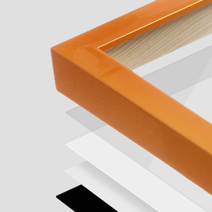 The Head Turner - Orange Picture Frame