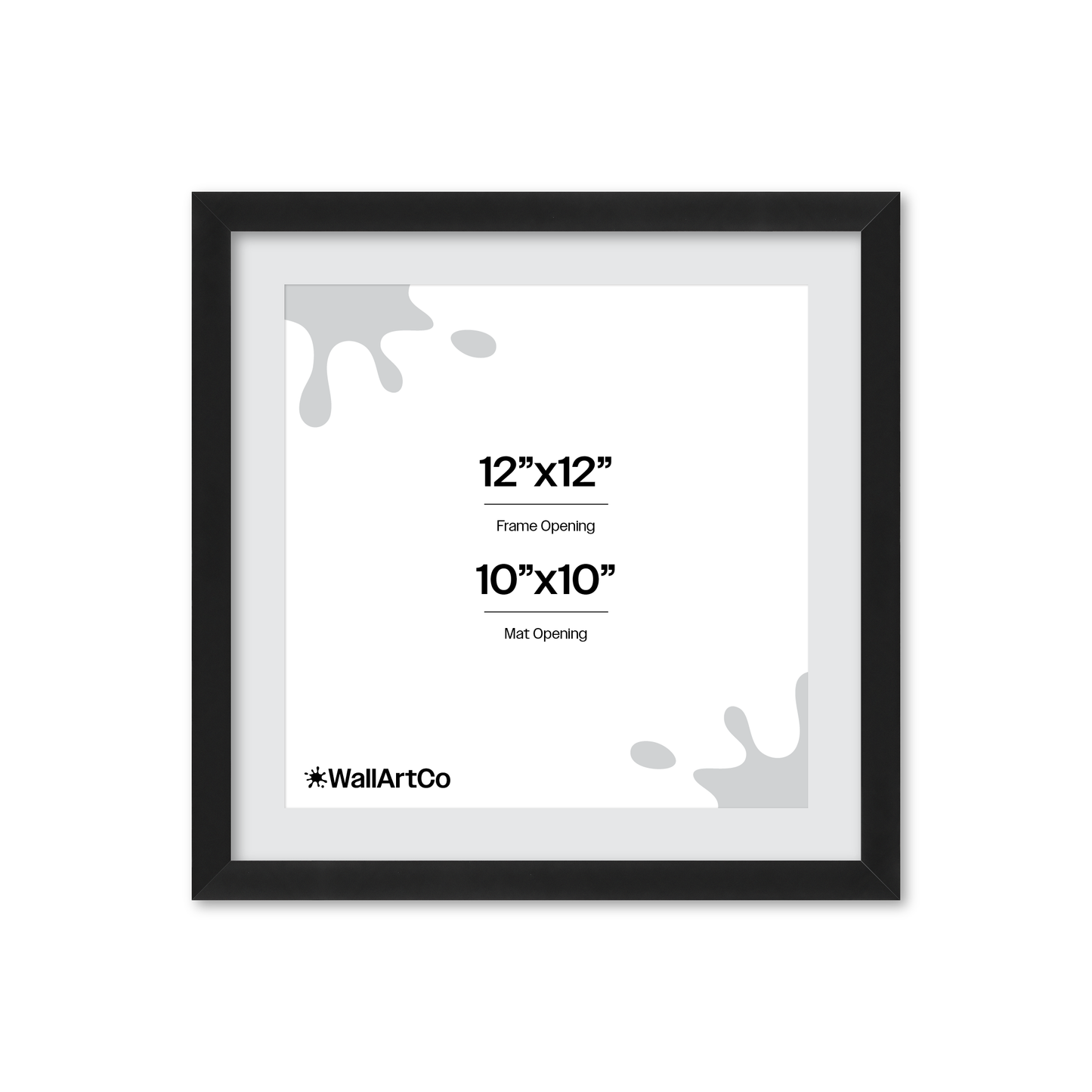 12" x 12" Espresso Manhattan Wall Frame