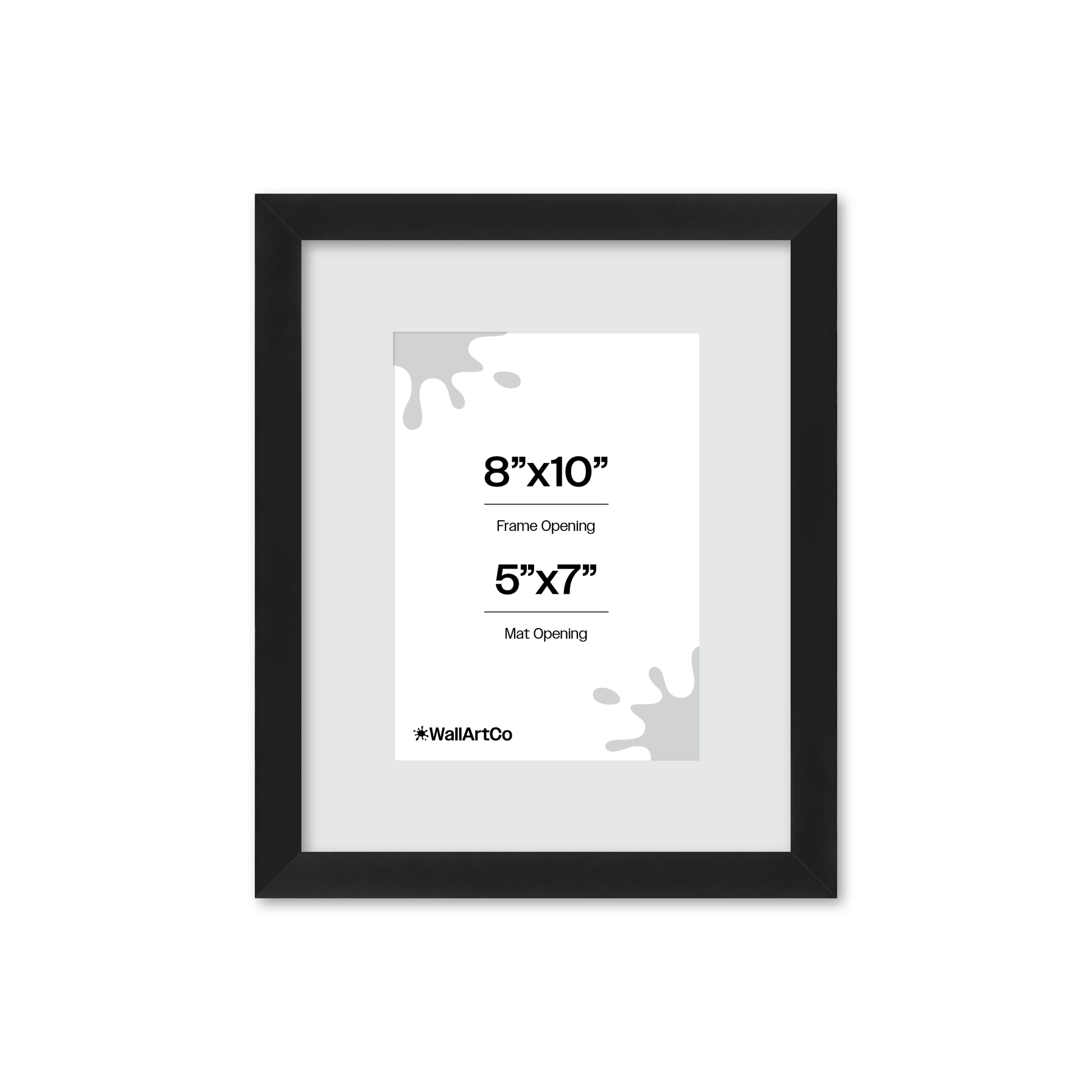 8" x 10" Espresso Manhattan Wall Frame