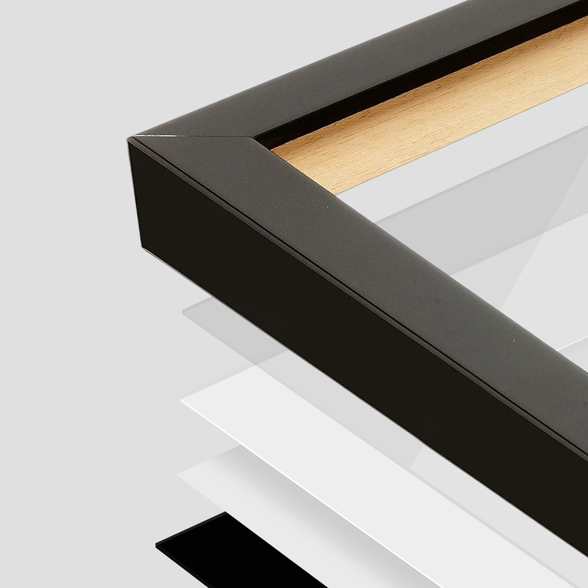 corner of the Espresso Manhattan Wall Frame