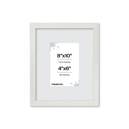 8" x 10" White Lacquer Manhattan Wall Frame