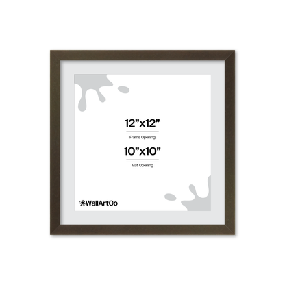 12" x 12" Brown Manhattan Wall Frame