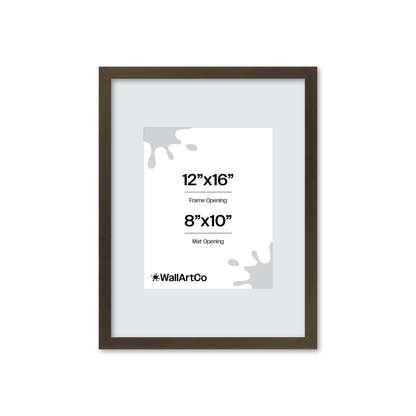 12" x 16" Brown Manhattan Wall Frame