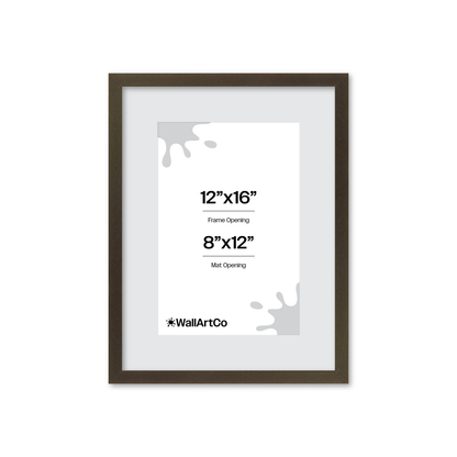 12" x 16" Brown Manhattan Wall Frame